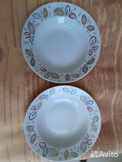 Тарелки Дулево/Песочное СССР глубокие