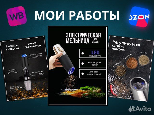 Инфографика для маркетплейсов Wildberries / Ozon