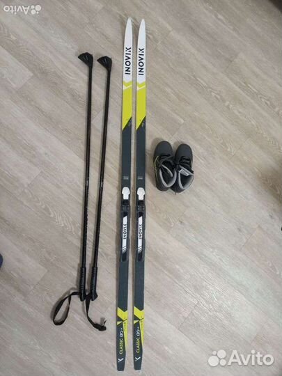 Лыжи беговые подростковые (лыжи, палки, ботинки)