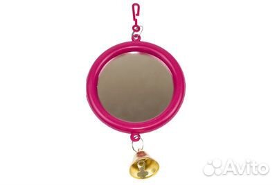 Yami-Yami Зеркало для птиц большое круглое с колок