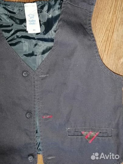 Рубашка белая с жилеткой нарядные