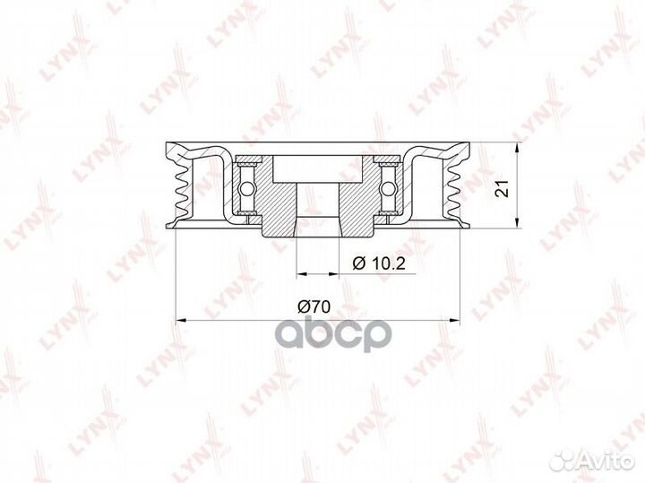 Ролик ремня приводного mitsubishi L200/pajero/G