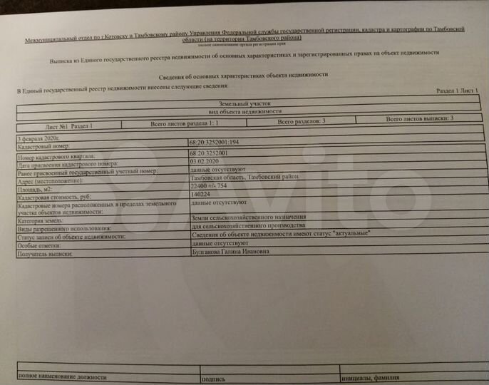 Участок 2,24 га (СНТ, ДНП)