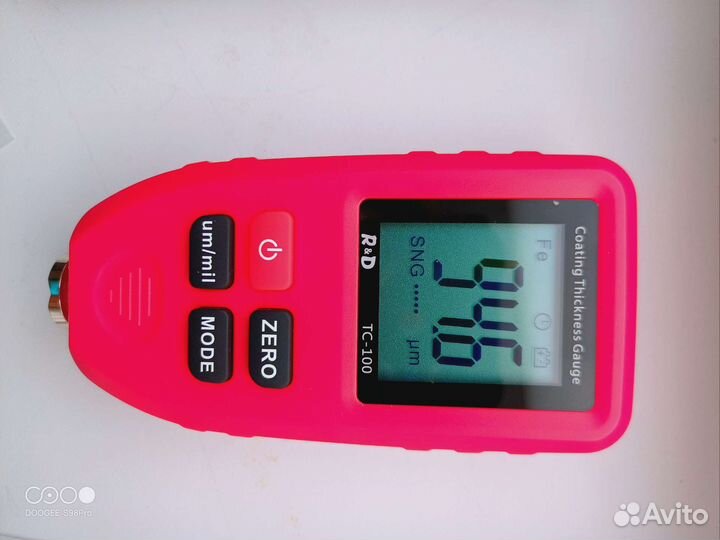 Толщиномер R&D TC100 новый + батарейка