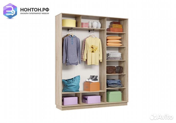 Шкаф-купе трёхдверный Талита дуб сонома