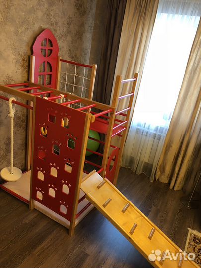 Детский городок деревянный для дома