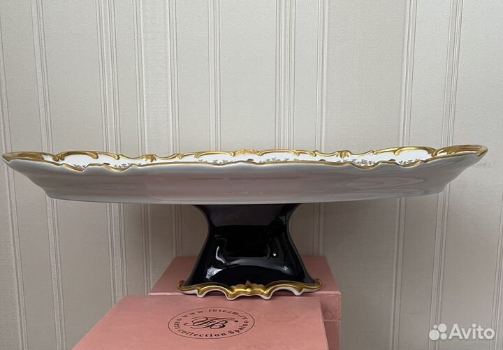 Блюдо weimar porzellan cobalt Анна Амалия