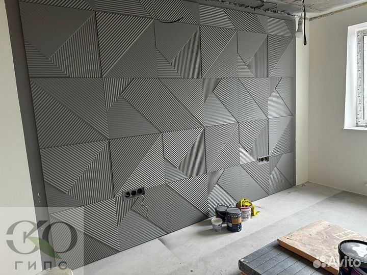 3D гипсовые панели в ассортименте