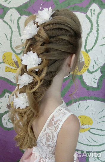 Свадебные.Вечерние.Детские прически