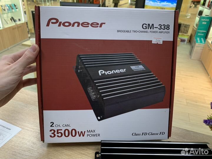 Усилитель автомобильный Pioneer GM-338 3500W