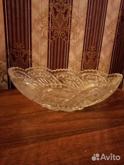 Хрустальная салатница, конфетница СССР