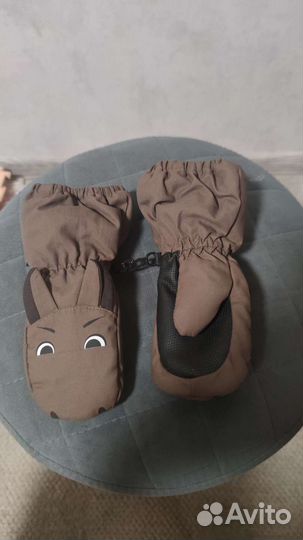 Варежки зимние непромокаемые возраст 1-2 года