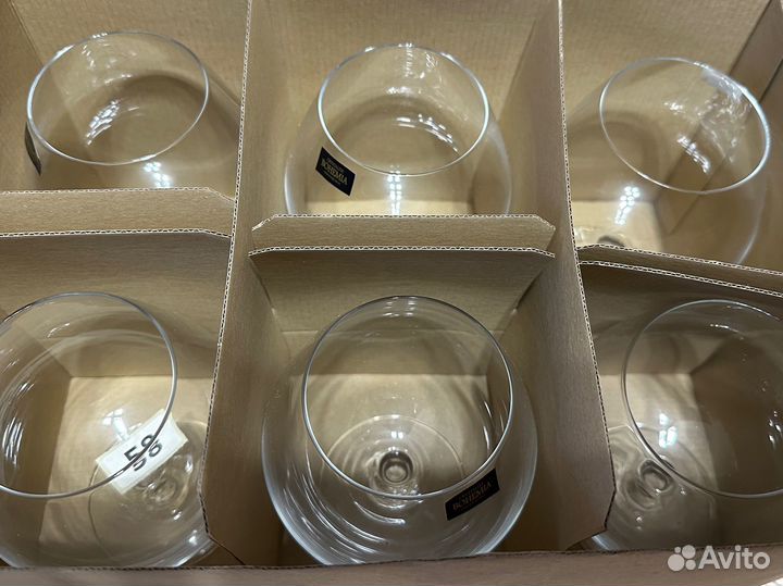 Набор новых бокалов для коньяка и бренди Bohemia