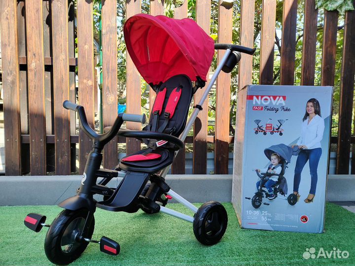 Трехколесный велосипед складной Q-play Nova