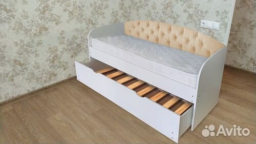 Кровать лдсп выдвиж спальн велюр детская