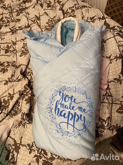 Конверт на выписку для мальчика осень-зима