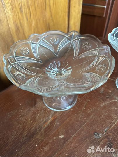 Ваза для фруктов на ножке СССР