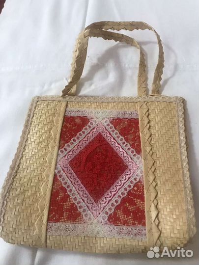 Сумка женская соломкой СССР