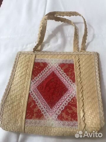 Сумка женская соломкой СССР