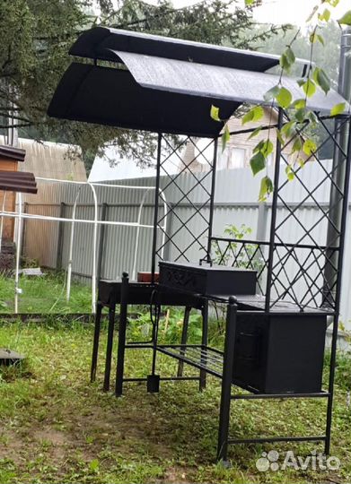 Мангал с крышей