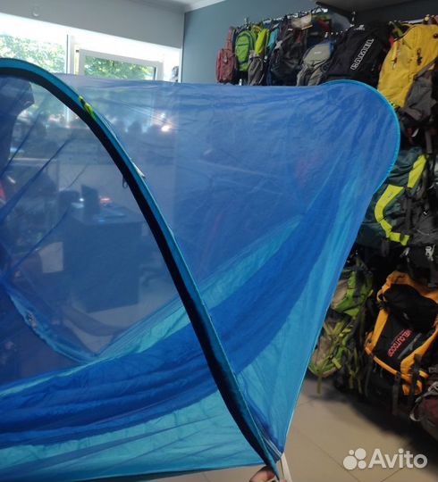 Гамак подвесной с антимоскитной сеткой и дугами