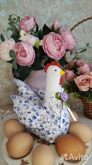 Игрушка курочка к Пасхе ручной работы