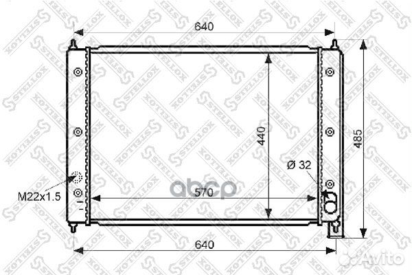 10-25042-SX радиатор системы охлаждения VW T2