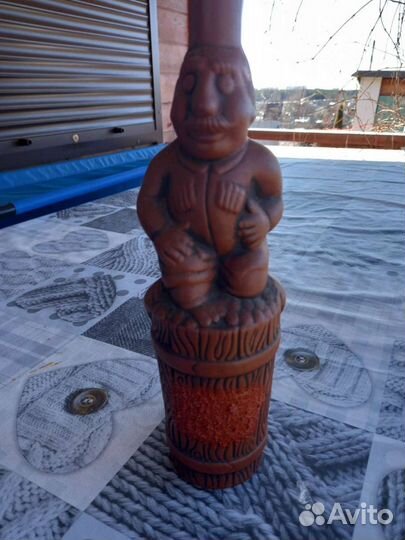 Бутылка керамическая с пробкой