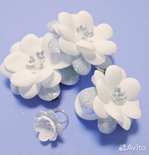 Набор заколок для девочки ручной работы