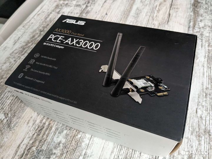 Wifi 6 адаптер + Bluetooth для пк Asus PCE-AX3000