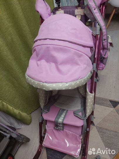 Санки коляска ника 7-4