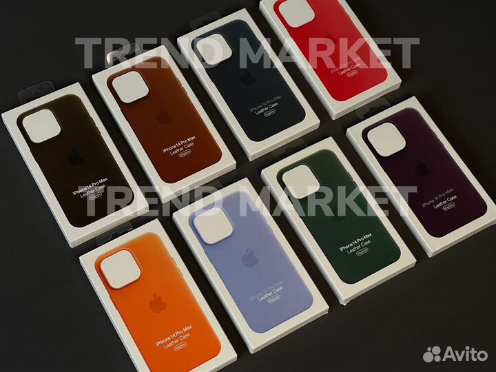 Чехол кожаный MagSafe 14 / 14 Pro / 14 Pro Max