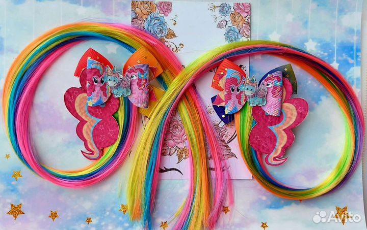 Заколки с локонами