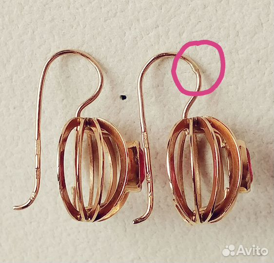 Золотые серьги СССР