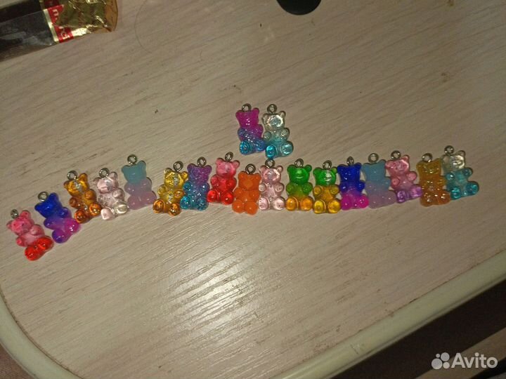 Мармеладные мишки для браслетом и Бусс 19 штучек