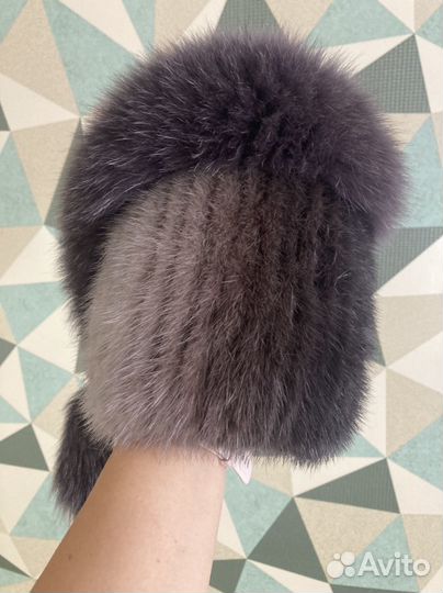 Шапка норковая женская
