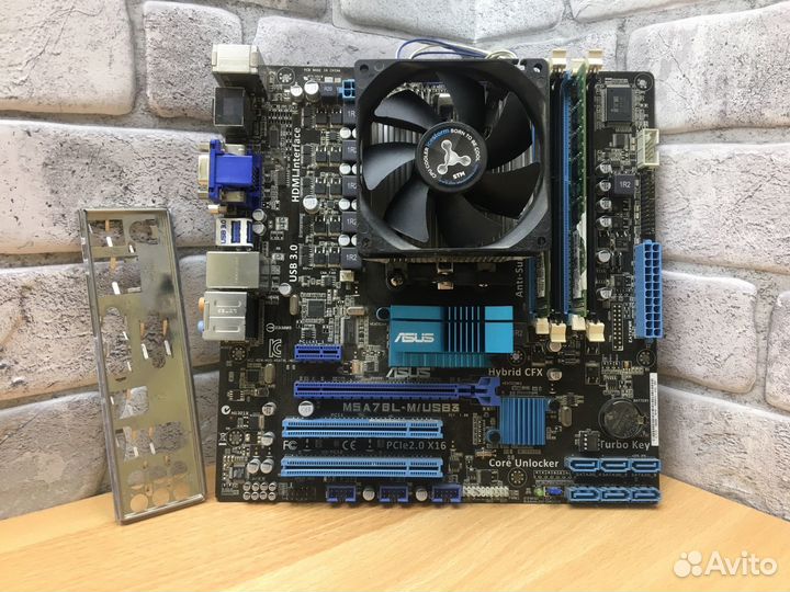 Связка asus M5A78L-M/USB+ FX-6300+DDR3 8gb+Кулер