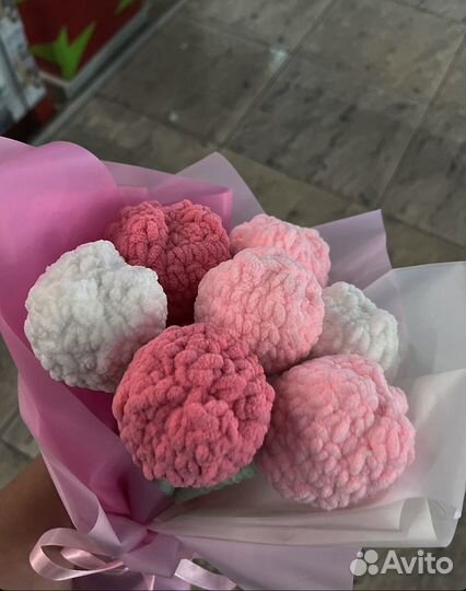 Вязаные цветы