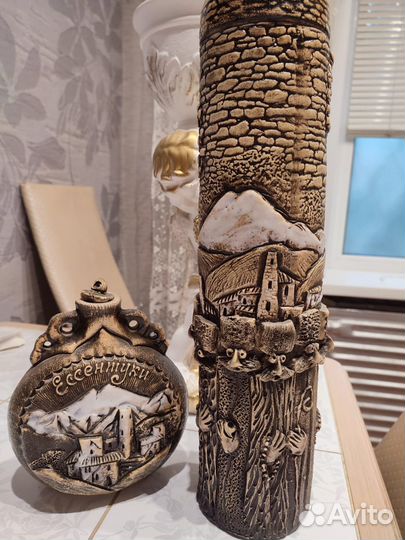 Статуэтка, подсвечник, футляр под вино или коньяк