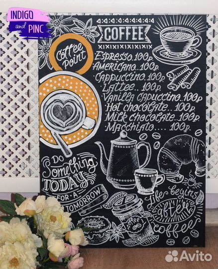 Роспись стен и меловых досок, интерьерные картины