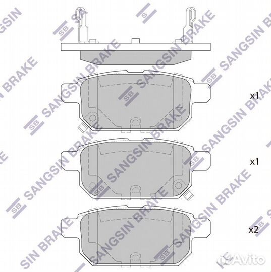 HI-Q, SP1634, Колодки тормозные suzuki swift IV/vi