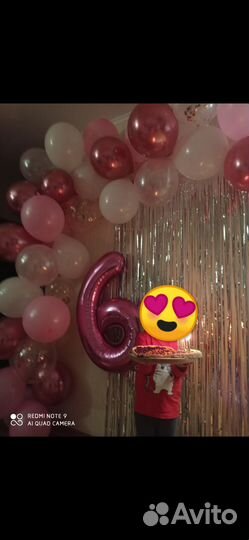 Цифра 6 или 9 на день рождения воздушные шары