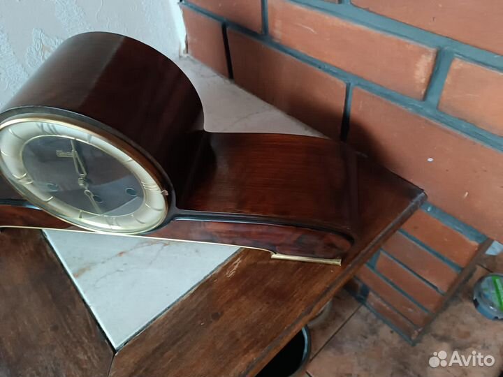 Каминные часы четвертные,из Германии