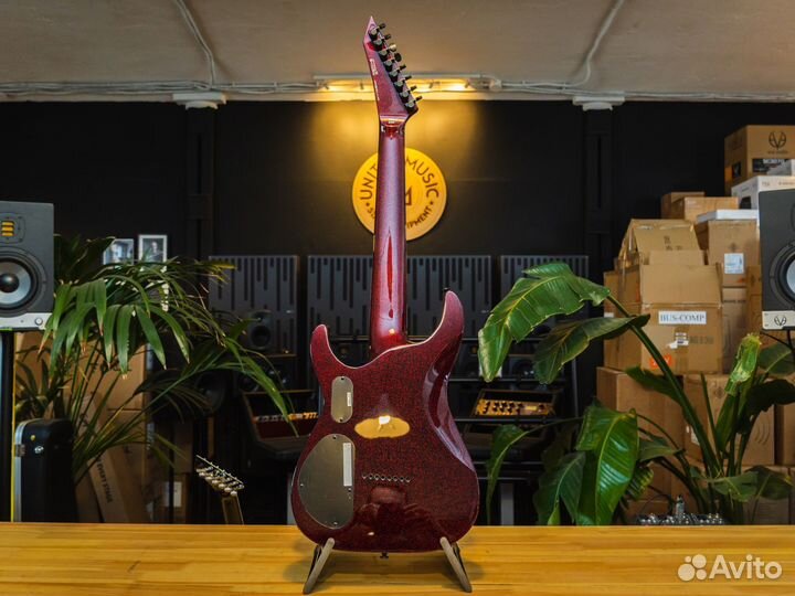 ESP LTD SC-608 Baritone Red Sparkle