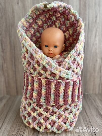 Плед/конверт на выписку двухсторонний(демисезон)