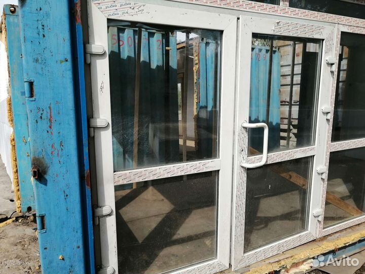 Дверь входная алюминиевая бу