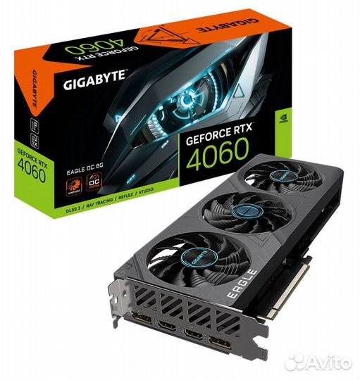 Видеокарта gigabyte nvidia RTX 4060 eagle OC 8GB