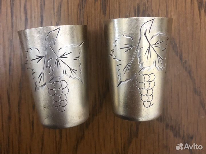 Рюмки серебряные