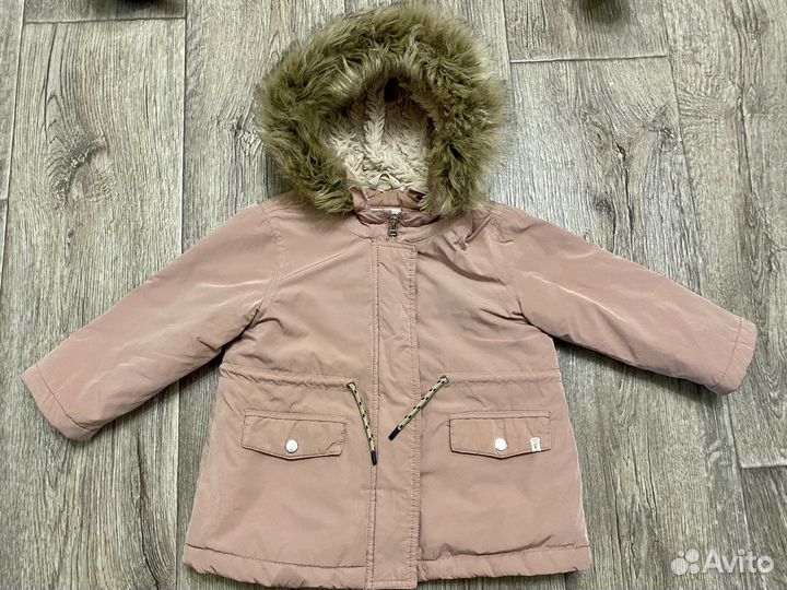 Парка для девочки zara 98р