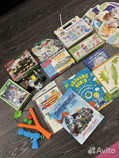 Пакет игр и книг мальчику 3-5 лет